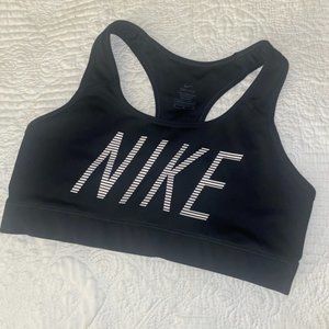 Nike Sports Bra, Size: Medium, Color: Black
